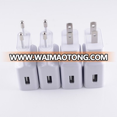 high quality USB Travel AC Charger US EU Plug 5V 2A Home Charger for Samsung S4 Note2 7100 mobile  wall charger