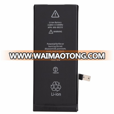 China mobile phone battery for iphone 7 battery 1960mAh 3.8v Shenzhen Factory all model battery for mobile phone