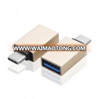 Aluminum alloy USB 3.1 Type C Male to USB 3.0 A Female OTG Converter Connector Adapter