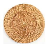 High Quality Brown Rattan Charger Plates for Tableware Kitchenware Usage