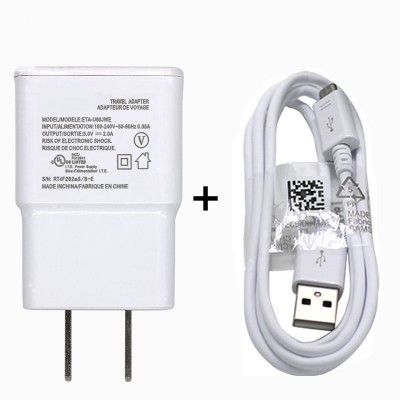 Wholesale  2 IN 1 US EU Plug 5V 2A Wall Charger PLUS + 3FT Micro USB Data Sync Cable For Samsung Galaxy S3 S4  i9500 S5 i9600