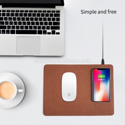 2018 F&C New universal qi fast standard wireless charging charger mouse pad for iPhone X for samsung S8/S8 For goophone mobile